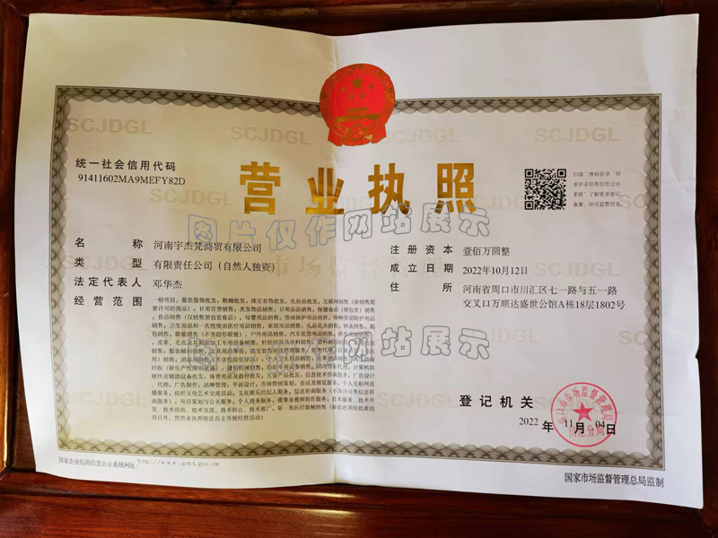 公司营业执照(图1)